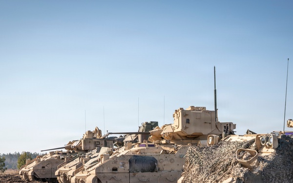Enhancing fighting capabilities U.S. Army M2A3 Bradley Fighting Vehicle conducts live-fire training with NATO allies