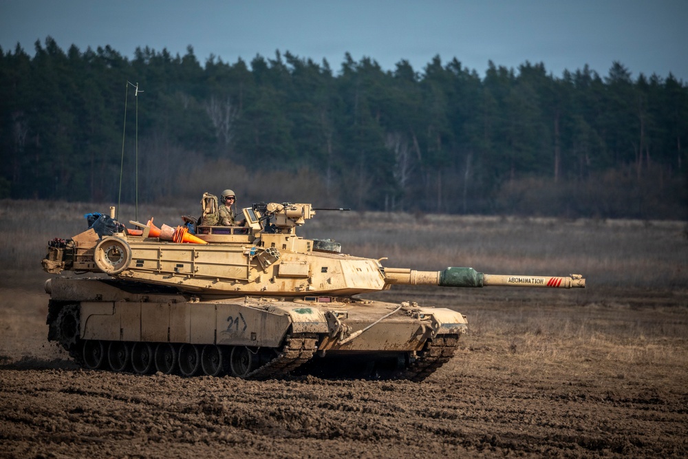 Enhancing fighting capabilities U.S. Army M1A2 Abrams conducts live-fire training with NATO allies