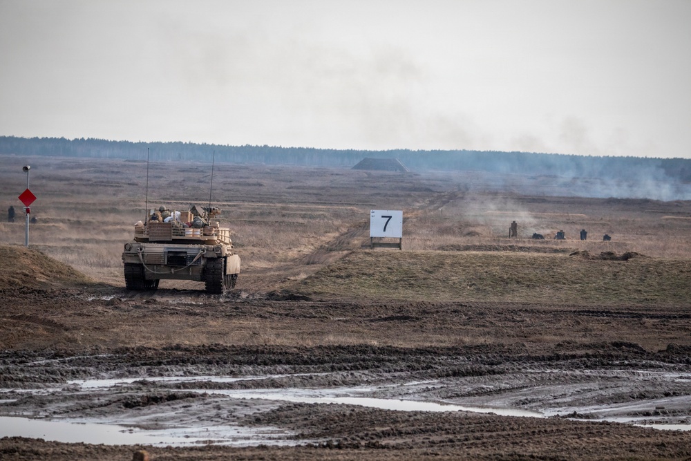 Enhancing fighting capabilities U.S. Army M1A2 Abrams conducts live-fire training with NATO allies