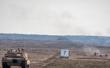 Enhancing fighting capabilities U.S. Army M1A2 Abrams conducts live-fire training with NATO allies