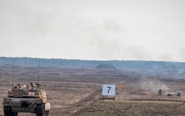 Enhancing fighting capabilities U.S. Army M1A2 Abrams conducts live-fire training with NATO allies