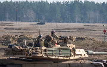 Enhancing fighting capabilities U.S. Army M1A2 Abrams conducts live-fire training with NATO allies