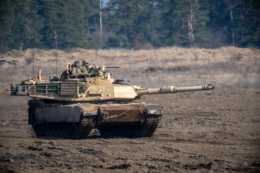 Enhancing fighting capabilities U.S. Army M1A2 Abrams conducts live-fire training with NATO allies