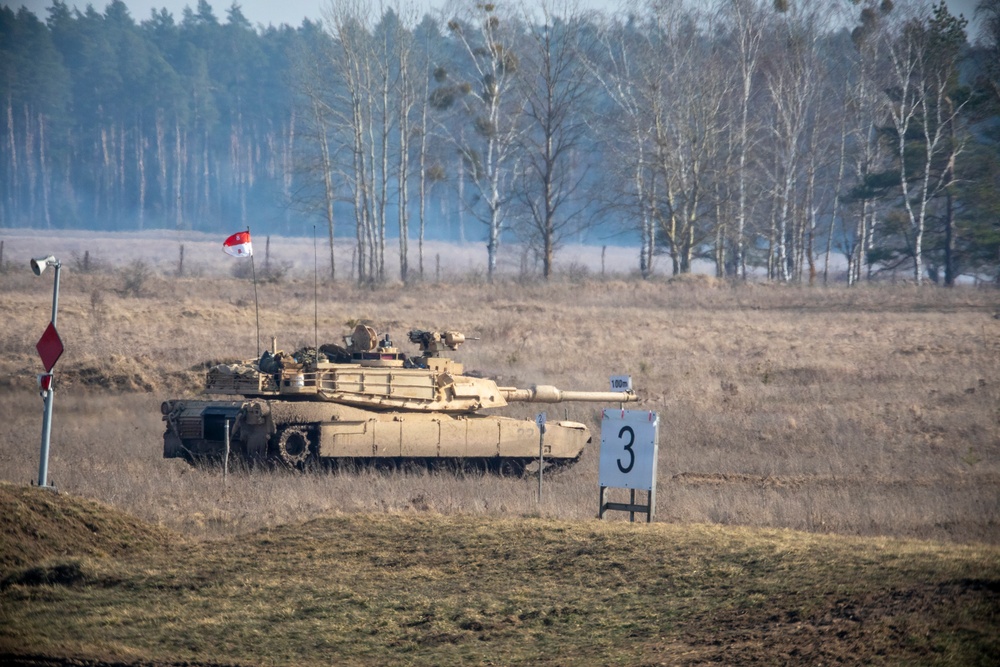 Enhancing fighting capabilities U.S. Army M1A2 Abrams conducts live-fire training with NATO allies