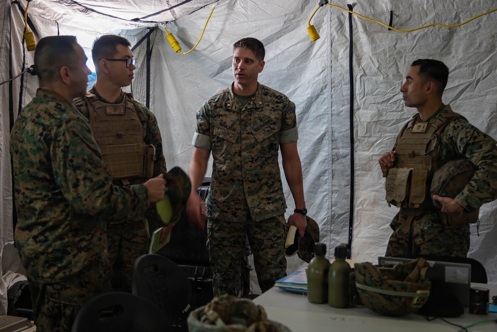 7th Communication Battalion Marines conduct field training during Stormbreaker 26.2