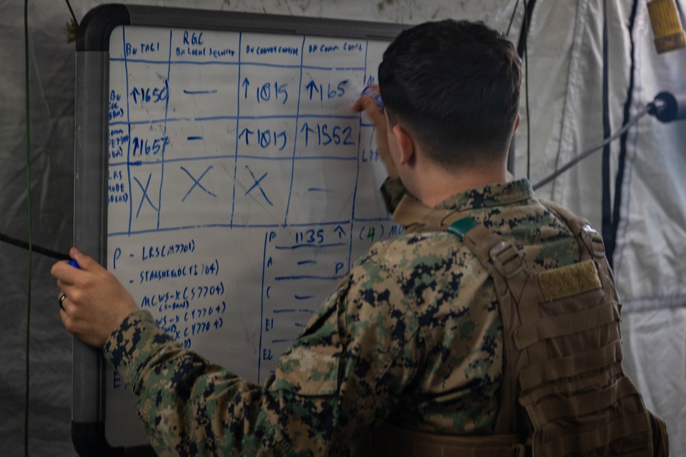 7th Communication Battalion Marines conduct field training during Stormbreaker 26.2