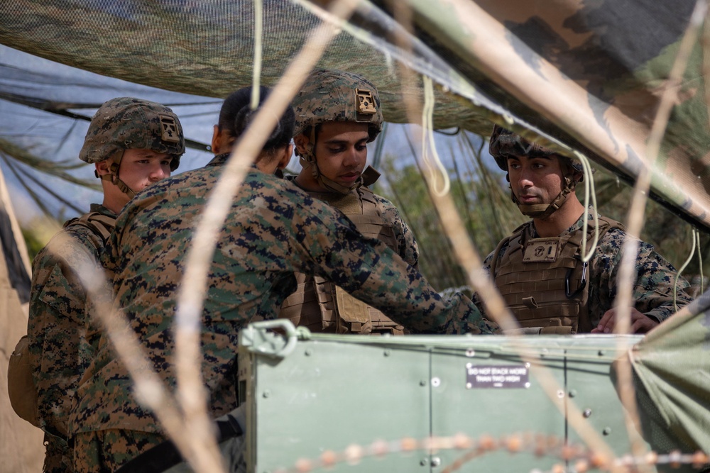 7th Communication Battalion Marines conduct communications training during Stormbreaker 26.2