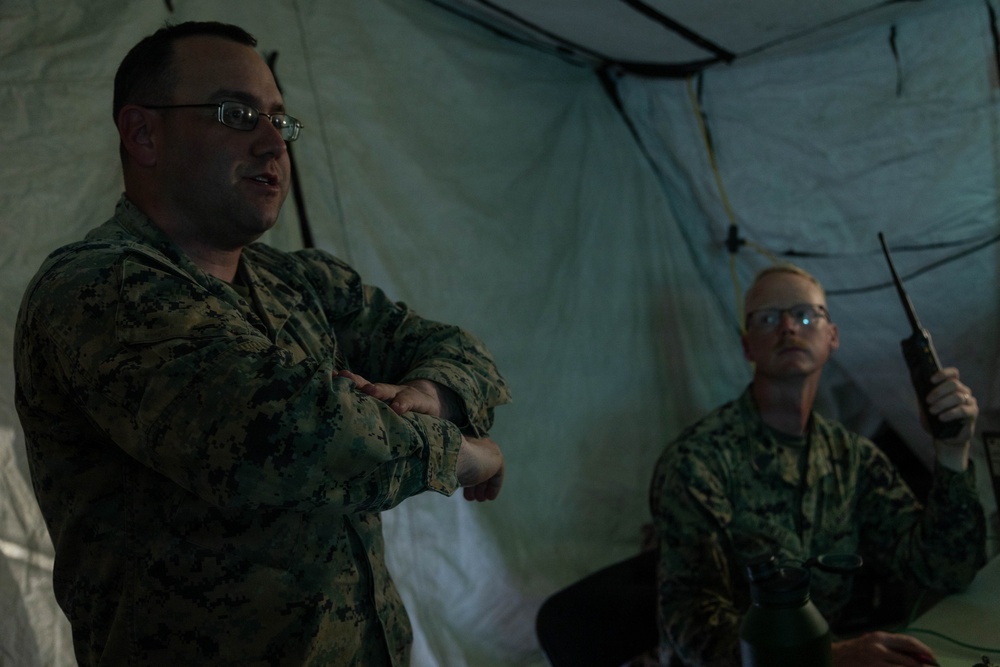 7th Communication Battalion Marines conduct communications training during Stormbreaker 26.2