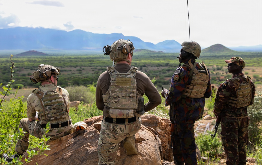 Kenya Air Force F-5 Tiger II supports Justified Accord 2026 combined arms live-fire exercise