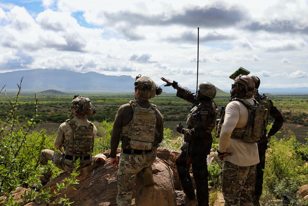 Kenya Air Force F-5 Tiger II supports Justified Accord 2026 combined arms live-fire exercise