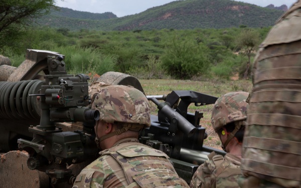 US, Kenya artillery crews Integrate fires during Justified Accord 2026 CALFX