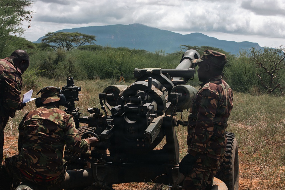 US, Kenya artillery crews Integrate fires during Justified Accord 2026 CALFX