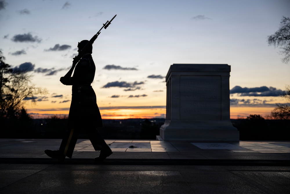 Sunrise at the Tomb of the Unknown Soldier