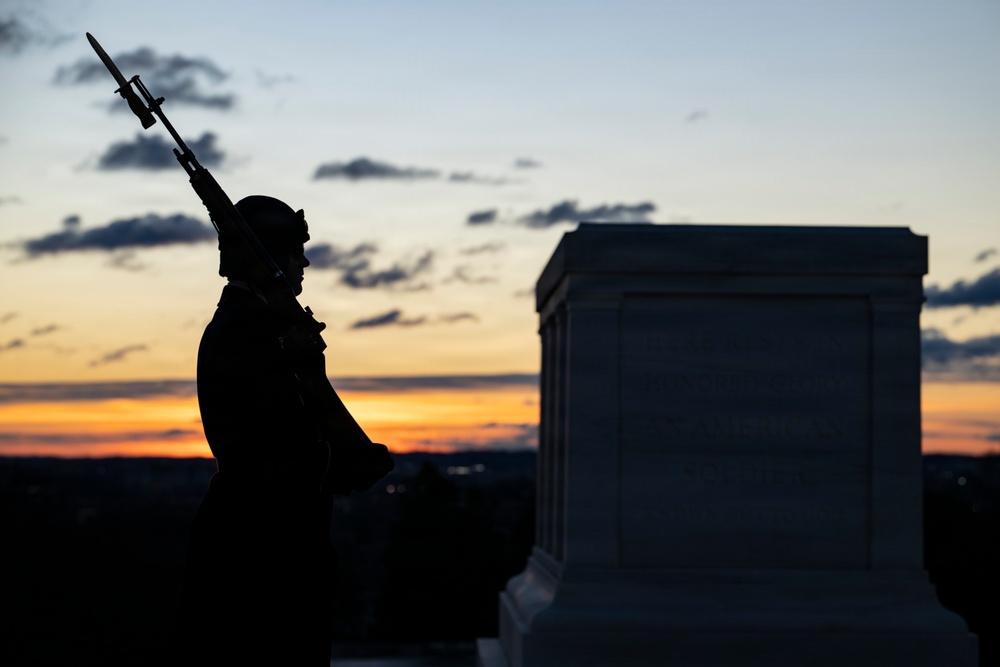 Sunrise at the Tomb of the Unknown Soldier