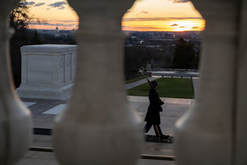 Sunrise at the Tomb of the Unknown Soldier