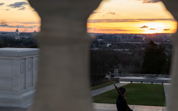 Sunrise at the Tomb of the Unknown Soldier