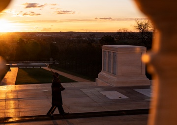 Sunrise at the Tomb of the Unknown Soldier
