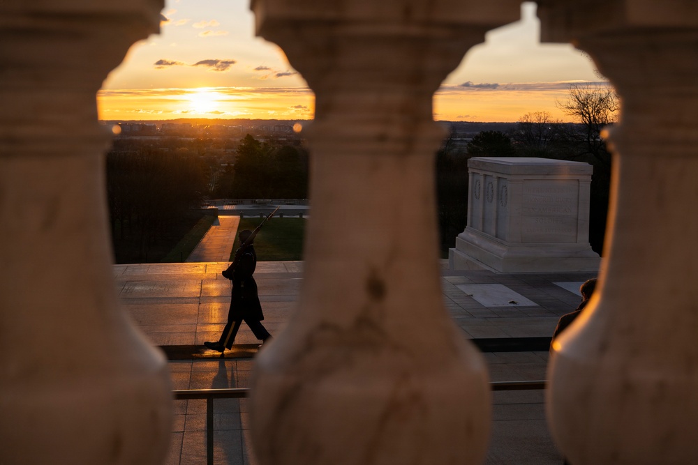 Sunrise at the Tomb of the Unknown Soldier