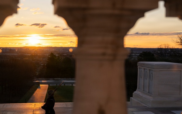 Sunrise at the Tomb of the Unknown Soldier