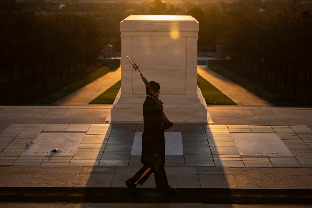 Sunrise at the Tomb of the Unknown Soldier