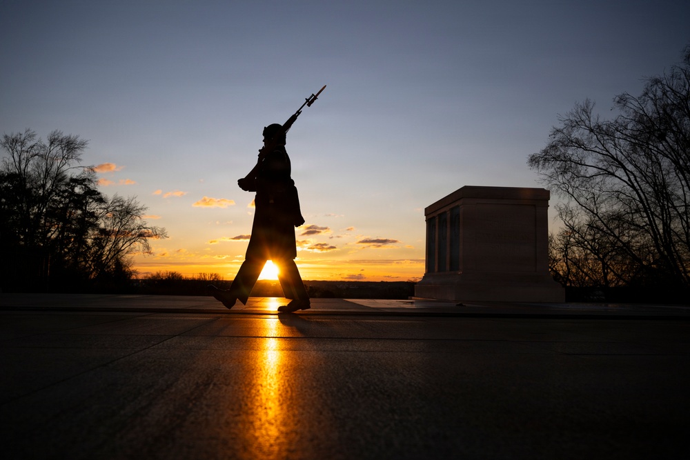 Sunrise at the Tomb of the Unknown Soldier