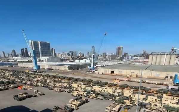 834th Trans Bn and 4th ID Soldiers focus on mission in San Diego