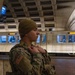 A Joint Task Force Magnolia Soldier patrols in the Washington Metro