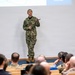 Cmdr. Gosnell speaks to NATO School