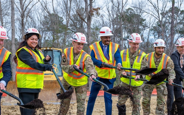 Shovels Hit Dirt at Fort Eustis Gate