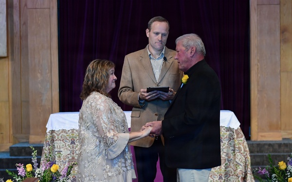 Love, service and 50 years: Couple returns to Keesler to renew vows where their Air Force journey began
