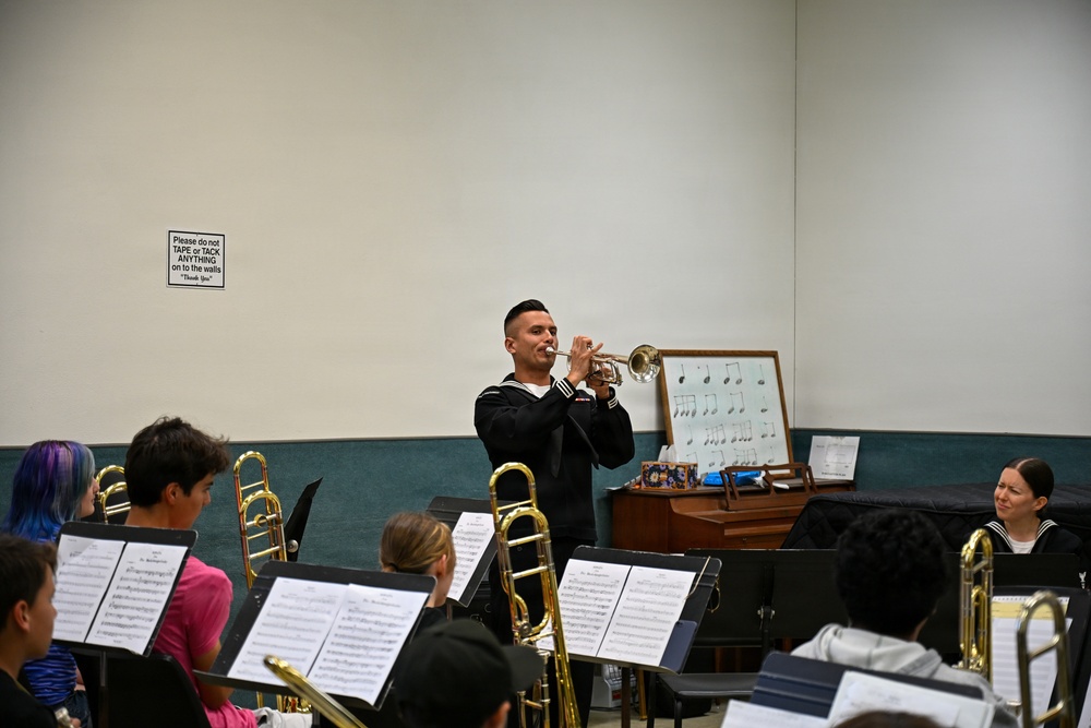 Navy Band Southwest’s Harborside Brass Quintet at the San Diego Youth Symphony