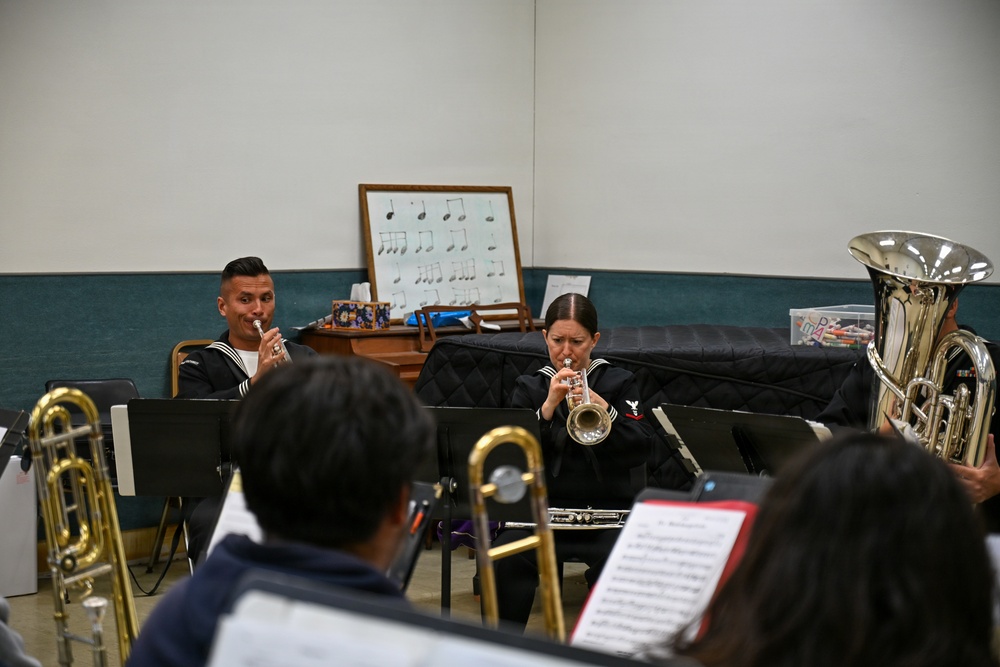 Navy Band Southwest’s Harborside Brass Quintet at the San Diego Youth Symphony