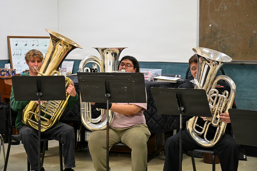 Navy Band Southwest’s Harborside Brass Quintet at the San Diego Youth Symphony