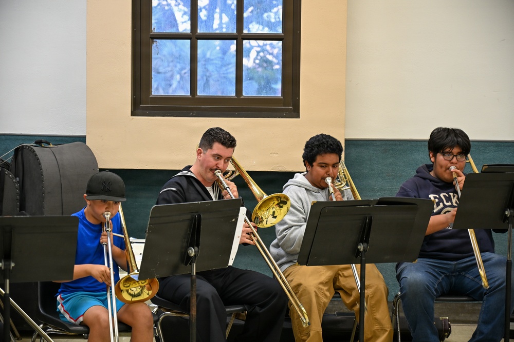 Navy Band Southwest’s Harborside Brass Quintet at the San Diego Youth Symphony