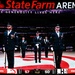 Air Force Honor Guard performs during NBA halftime show