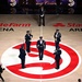 Air Force Honor Guard performs during NBA halftime show
