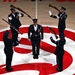 Air Force Honor Guard performs during NBA halftime show