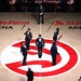 Air Force Honor Guard performs during NBA halftime show