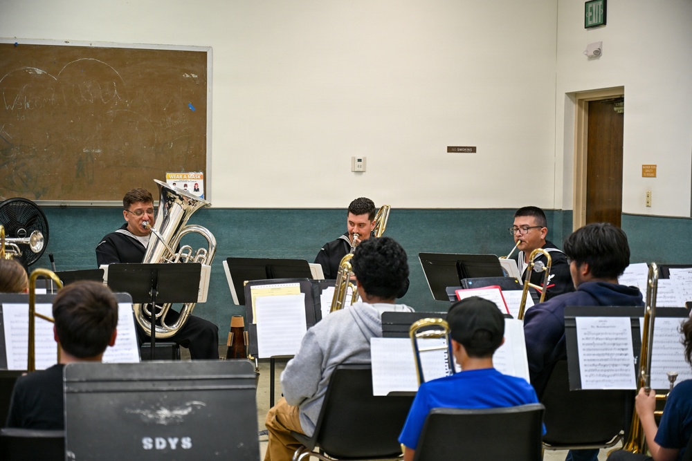 Navy Band Southwest’s Harborside Brass Quintet at the San Diego Youth Symphony