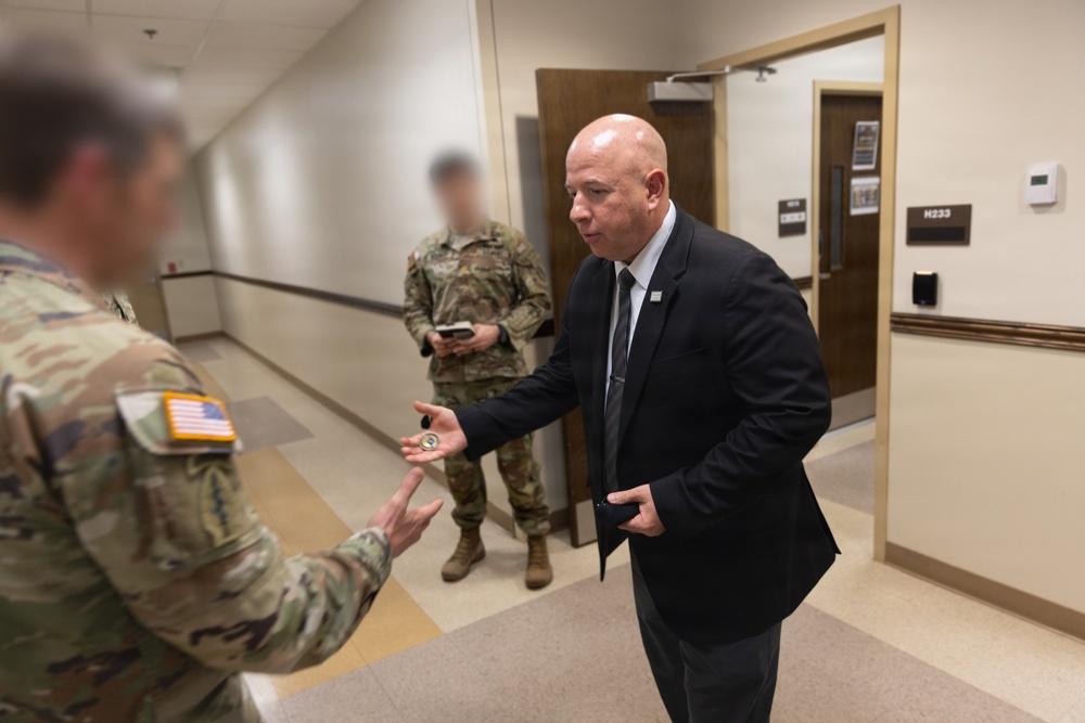 Senior Strategy Advisor Eric Geressy Visits 3rd Special Forces Group (Airborne)