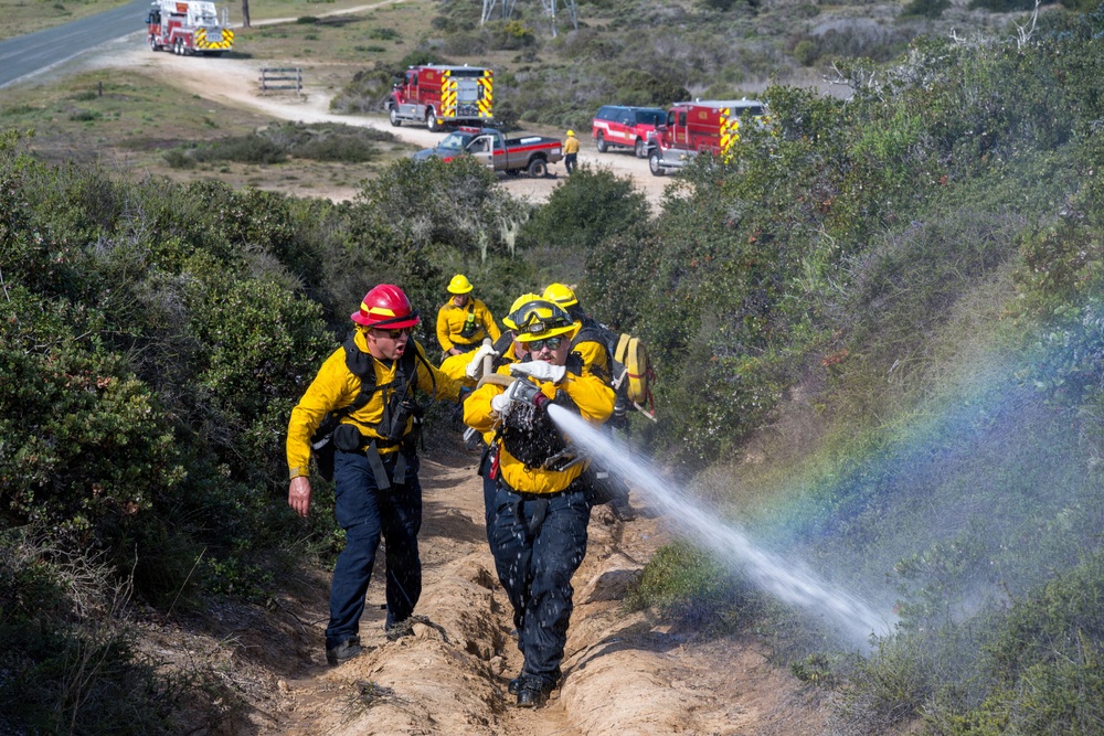 Presidio of Monterey firefighters conduct Wildland Firefighter Training