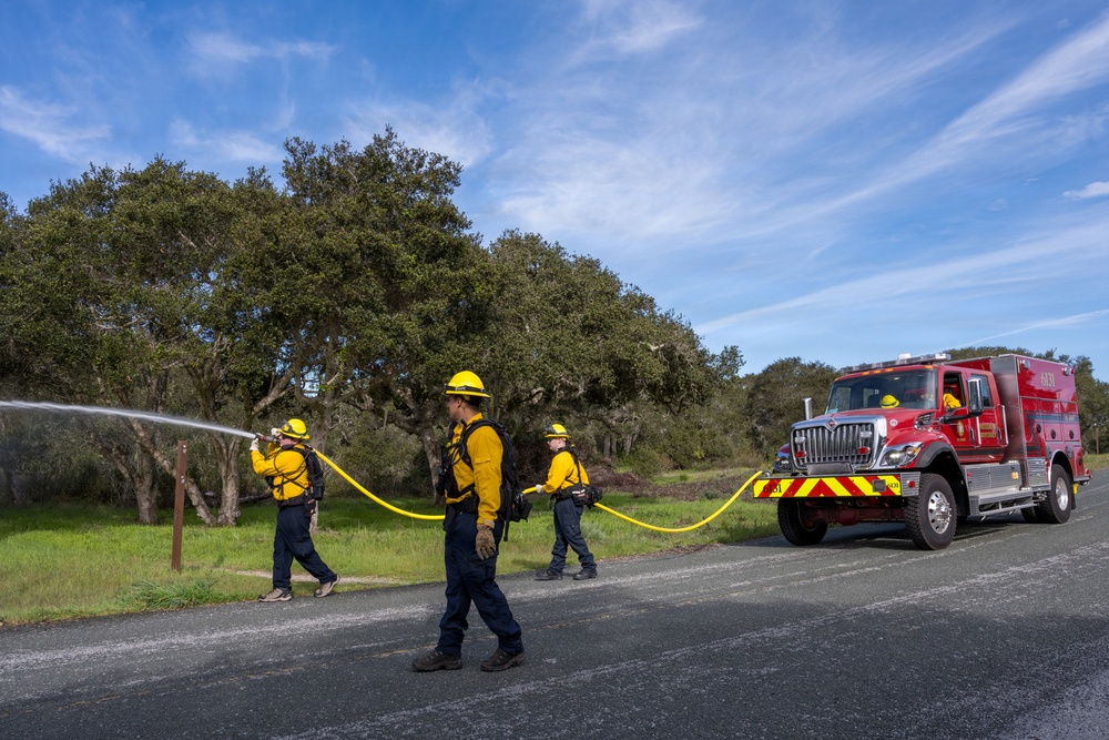Presidio of Monterey firefighters conduct Wildland Firefighter Training
