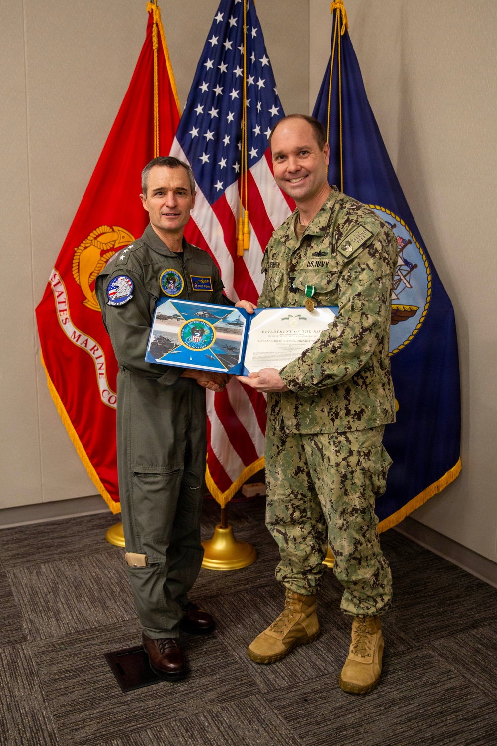 VADM Perry awards CDR Robinson for rescue
