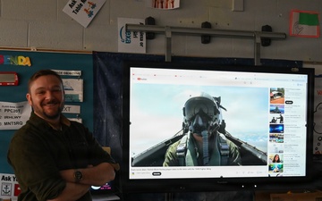 The 104th Fighter Wing participates in middle school career day
