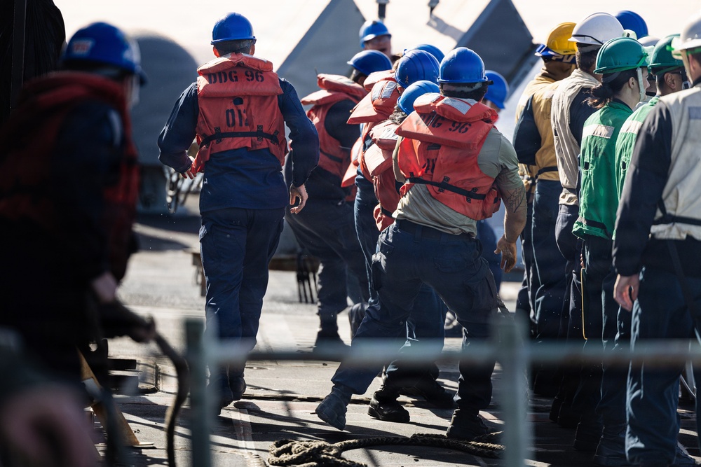 USS Bainbridge Replenishment-at-Sea with USNS Kanawha