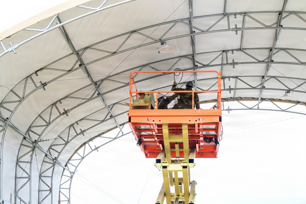 Mission Ready Airmen: 375th CES builds Gate Overhang