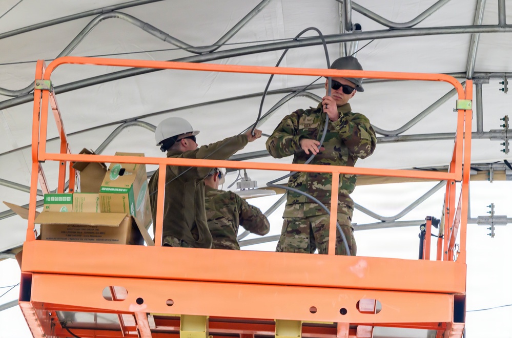 Mission Ready Airmen: 375th CES builds Gate Overhang