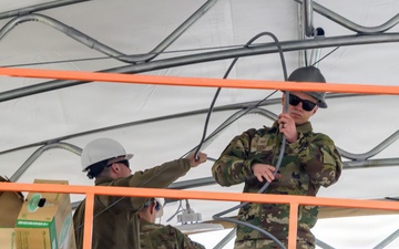 Mission Ready Airmen: 375th CES builds Gate Overhang