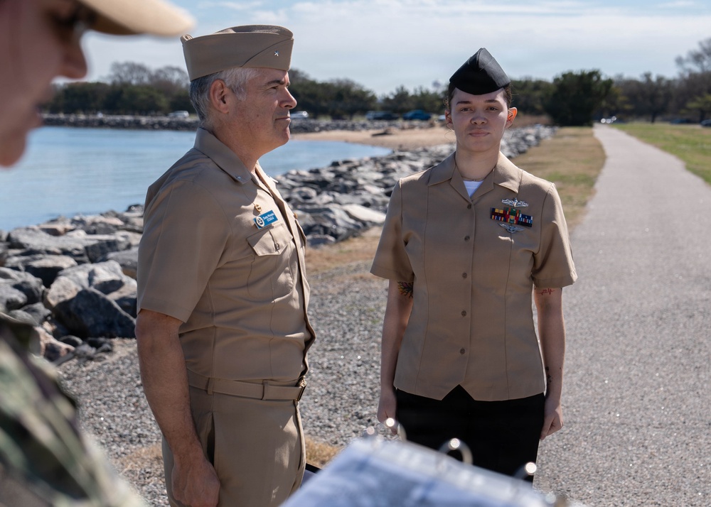 CSG TWO Conducts Reenlistment and Frocking Ceremony