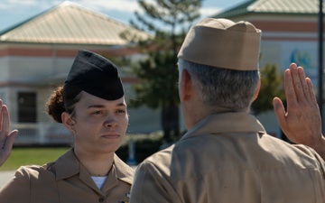 CSG TWO Conducts Reenlistment and Frocking Ceremony